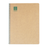 5264-CUADERNO ESPIRAL DIN-A5 RECICLADO FSC 50 HOJAS 80G. HORIZONTAL CON MARGEN.GREEN ESCOLOFI 130210704