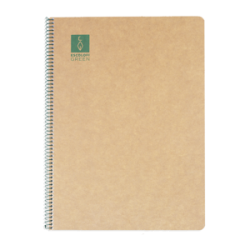 5265-CUADERNO ESPIRAL DIN-A4 RECICLADO FSC 50 HOJAS 80G. HORIZONTAL CON MARGEN.GREEN ESCOLOFI 130200704