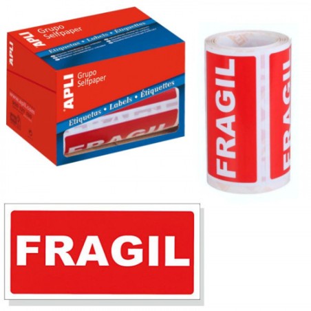 5339-ROLLO 200 ETIQUETAS "FRAGIL" 296 APLI