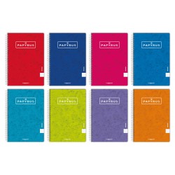 5394-CUADERNO TAPA CONTRACOLADA UNICLASIC FOLIO 80 HOJAS 90GR. 4X4 COLORES SURTIDOS PAPYRUS 88441099