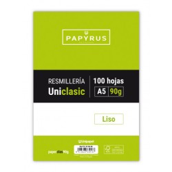 5401-RECAMBIO PAQUETE 100 HOJAS A5 UNICLASIC 90 GR. LISO SIN MARGEN PAYRUS 53390000
