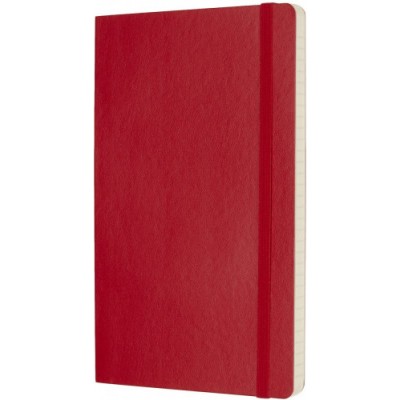 LIBRETA CLASICA TAPA BLANDA ROJO ESCARLATA L 13X21CM RAYADA MOLESKINE QP616F2