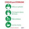 5625-SENALES ADHESIVOS PREIMPRESO  "CONSEJO PARA ESTORNUDAR" SOBRE DE 2 HOJAS EN A4 AVERY AV_KITCOVID5_ES