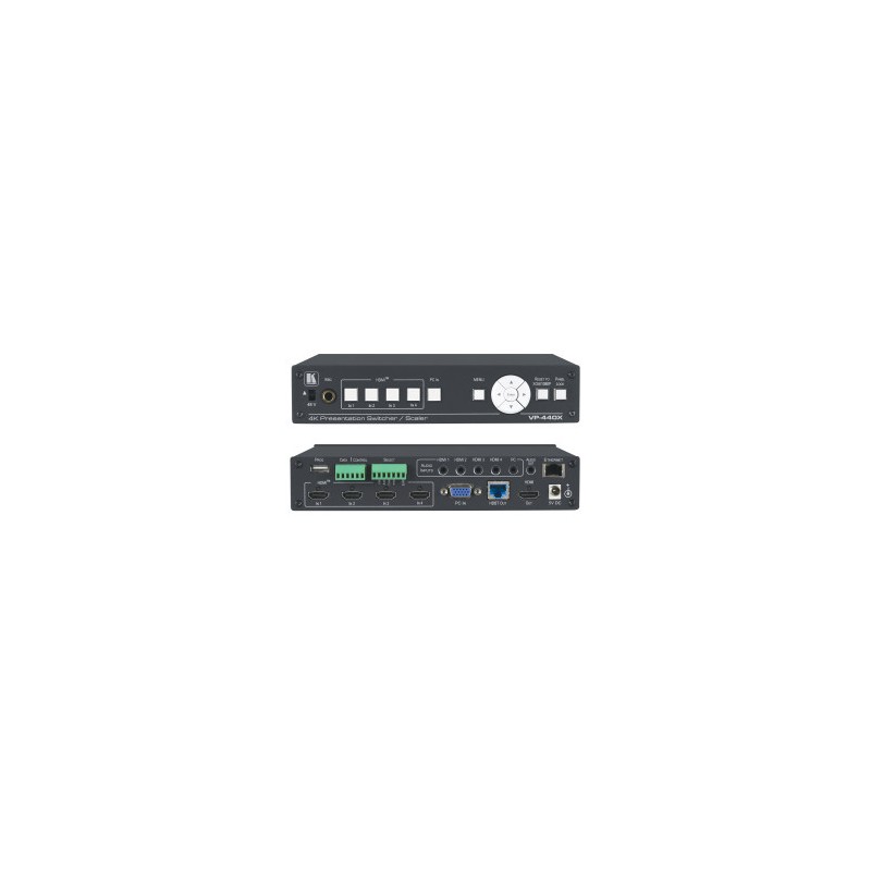 5682-KRAMER VP-440X 18G 4K PRESENTATION SWITCHER/SCALER WITH HDBASET & HDMI SIMULTANEOUS OUTPUTS 5682-KRAMER VP-440X 18G 4K PRESENTATION SWITCHER/SCALER WITH HDBASET & HDMI SIMULTANEOUS OUTPUTS