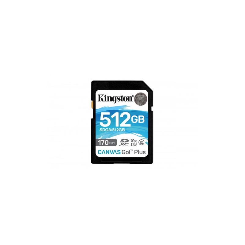 5697-Kingston Technology Canvas Go! Plus memoria flash 512 GB SD Clase 10 UHS-I 5697-Kingston Technology Canvas Go! Plus memoria flash 512 GB SD Clase 10 UHS-I