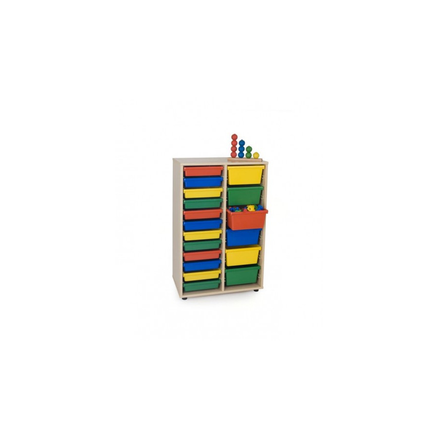 5818-MUEBLE INTERMEDIO CUBETERO 2 COLUMNAS 700 HAYA MOBEDUC 600815HP18