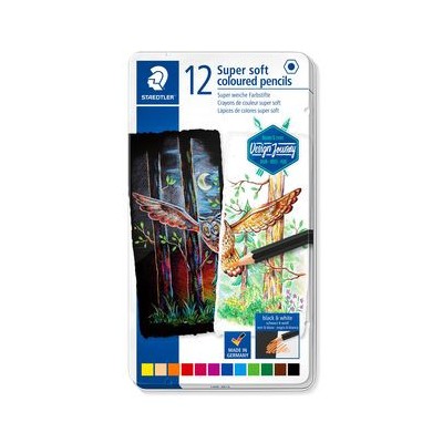 ESTUCHE DE METAL CON 12 LaPICES COLORES SURTIDOS STAEDTLER 149C M12