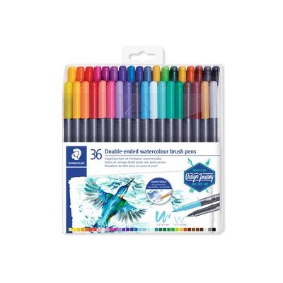 ESTUCHE DE PLaSTICO CON 36 ROTULADORES COLORES SURTIDOS STAEDTLER 3001 TB36