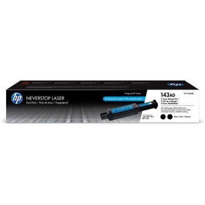 HP TONER 143AD NEGRO KIT RECARGA X 2 NEVERSTOP W1143AD