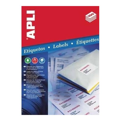 CAJA 100 HOJAS ETIQUETA BLANCA ILC 105X148 1280 APLI