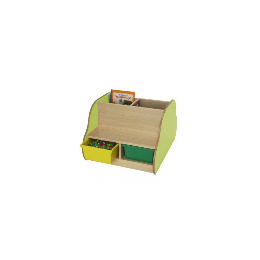 6172-BANCO LIBRERIA DOBLE 4 NINOS HAYA MOBEDUC 602108HP18