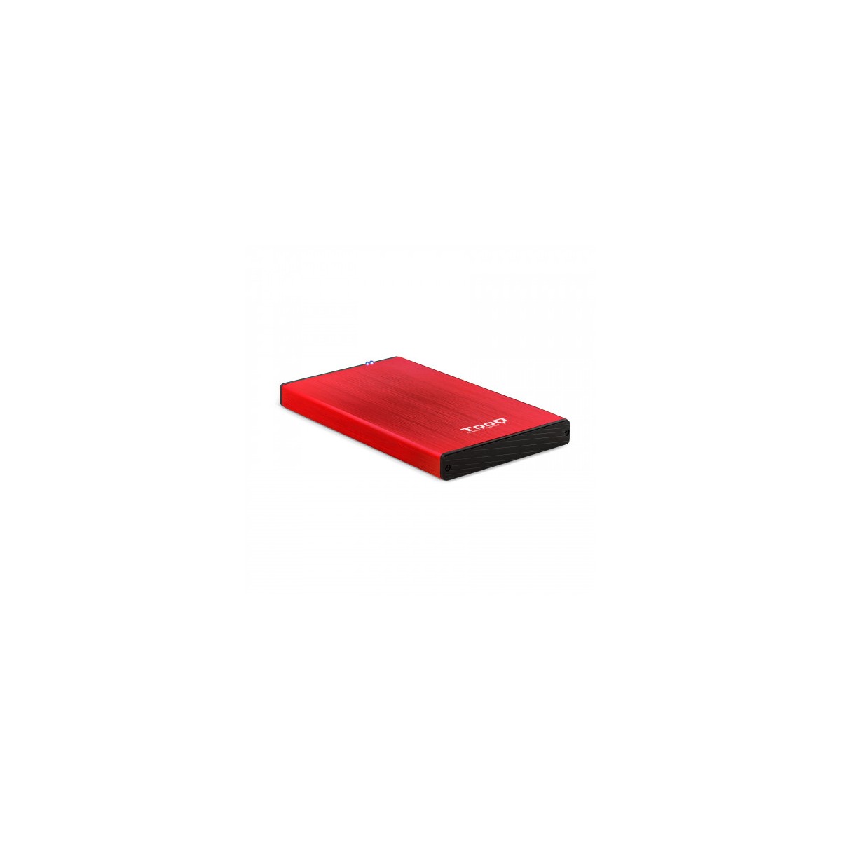 TooQ TQE 2527R caja para disco duro externo 25 Caja de disco duro HDD Negro Rojo