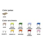 6298-MESA SEMIREDONDA 120 CM (TALLA 0 - 3) HAYA MOBEDUC 600553H180