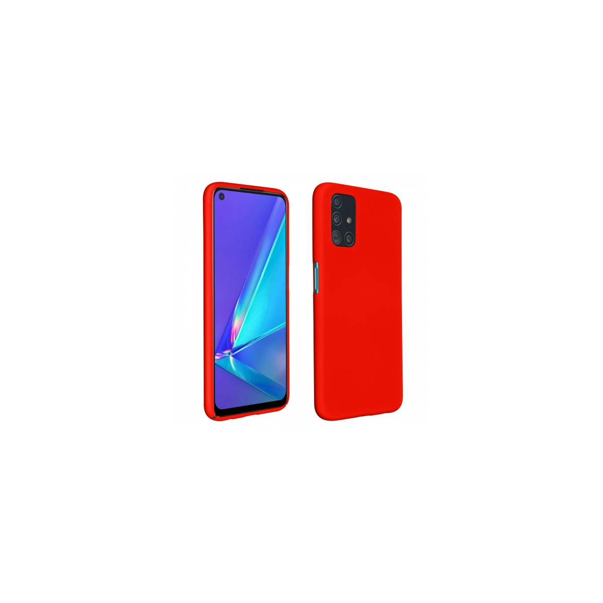 OPPO LIQUID SILICON CASE A52 A72 ROJO