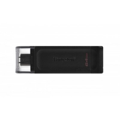 Kingston Technology DataTraveler 70 unidad flash USB 64 GB USB Tipo C 32 Gen 1 31 Gen 1 Negro