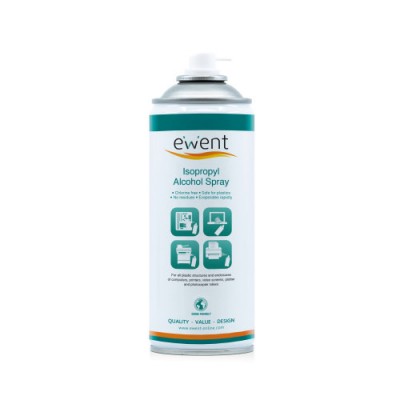 Ewent EW5611 kit de limpieza para computadora Espray para limpieza de equipos Universal 400 ml