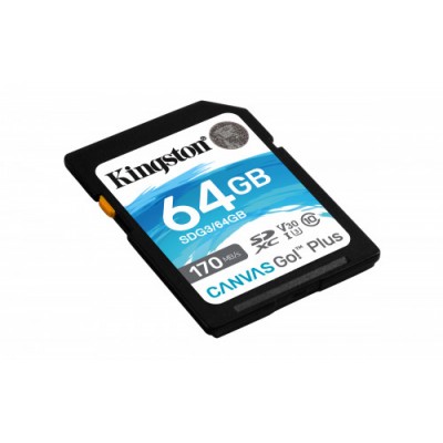 Kingston Technology Canvas Go Plus memoria flash 64 GB SD UHS I Clase 10