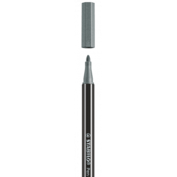 654-ROTULADOR ACUARELABLE METAL PUNTA MEDIA 1,4MM. PEN 68 PLATA STABILO 68/805