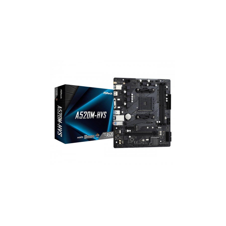 6611-PLACA ASROCK A520M-HVS,AMD,AM4,A520,2DDR4,64,VGA+HDMI,4SATA3,1M.2,4USB2.0,2USB3.2,USB-C,1GB,MATX 6611-PLACA ASROCK A520M-HVS,AMD,AM4,A520,2DDR4,64,VGA+HDMI,4SATA3,1M.2,4USB2.0,2USB3.2,USB-C,1GB,MATX