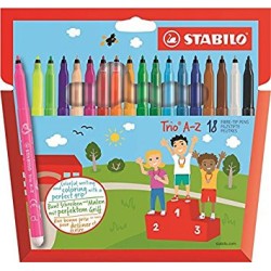 666-STABILO Trio A-Z rotulador Fino Multicolor 18 pieza(s)