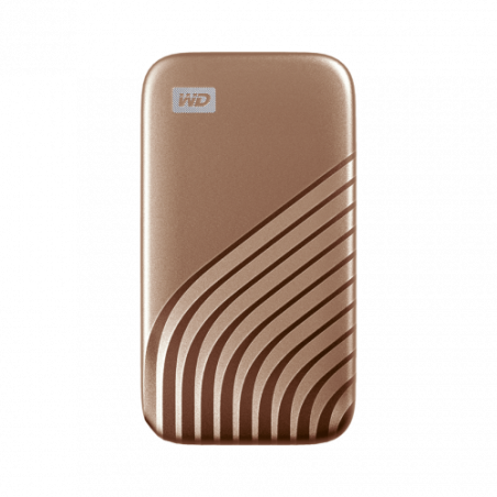 6672-SANDISK MY PASSPORT TM SSD 1TB GOLD, 1050MB/S READ, 1000MB/S WRITE, PC & MAC COMPATIABLE