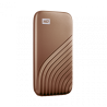 6673-SANDISK MY PASSPORT TM SSD 1TB GOLD, 1050MB/S READ, 1000MB/S WRITE, PC & MAC COMPATIABLE