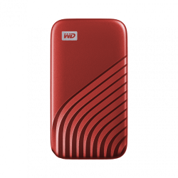 6680-SANDISK MY PASSPORT TM SSD 2TB RED, 1050MB/S READ, 1000MB/S WRITE, PC & MAC COMPATIABLE