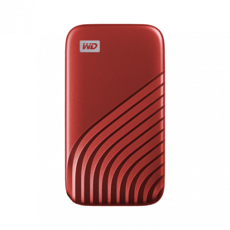 6680-SANDISK MY PASSPORT TM SSD 2TB RED, 1050MB/S READ, 1000MB/S WRITE, PC & MAC COMPATIABLE