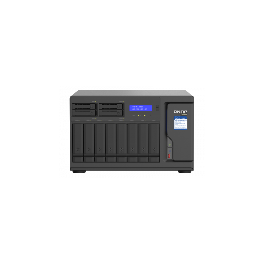 6807-QNAP TVS-h1288X NAS Torre Ethernet Negro