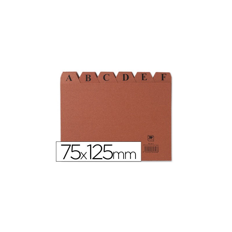 6936-INDICE FICHEROS CARTON CUERO A-Z (125X75 MM) No 2 MARIOLA 3102 6936-INDICE FICHEROS CARTON CUERO A-Z (125X75 MM) No 2 MARIOLA 3102