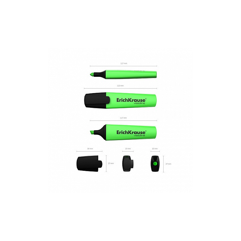 7004-FLUORESCENTE VISIOLINE V-12, COLOR: VERDE ERICH KRAUSE 32497