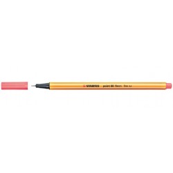 701-ROTULADOR PUNTA FINA POINT 88 0.4MM ROJO NEON STABILO 88/040