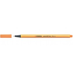 702-ROTULADOR PUNTA FINA POINT 88 0.4MM NARANJA NEON STABILO 88/054