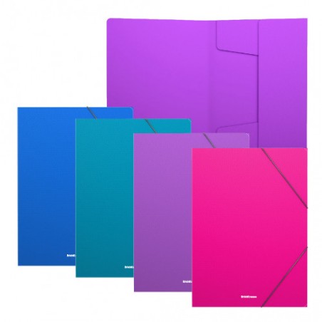 7043-CARPETA CON GOMAS ELASTICAS DIAGONAL VIVID, A4, COLORES SURTIDOS ERICH KRAUSE 50380