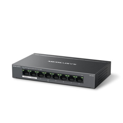 Mercusys MS108GP switch Gestionado Gigabit Ethernet 10 100 1000 Energia sobre Ethernet PoE Negro