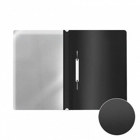 7052-DOSSIER CON FASTERNER FIZZY CLASSIC, A4, NEGRO ERICH KRAUSE 50010