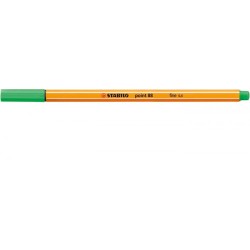 707-ROTULADOR PUNTA FINA POINT 88 0.4MM ESMERALDA CLARO STABILO 88/16