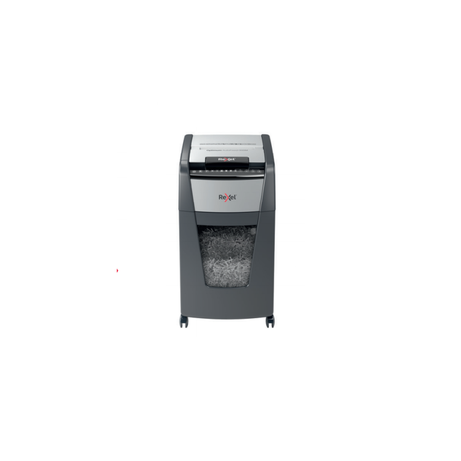 7188-Rexel Optimum Auto+ 300M triturador de papel Microcorte 55 dB 23 cm Negro, Gris