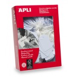 7298-CAJA 500 ETIQUETAS COLGANTES BLANCAS 28 X 43 MM APLI 391