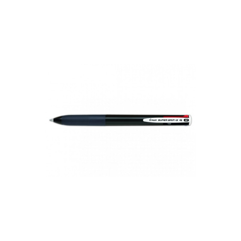 7314-BOLIGRAFO SUPERGRIP G - 4 COLORES - CUERPO COLOR NEGRO PILOT BPKGG-35M-B