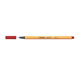 735-ROTULADOR PUNTA FINA POINT 88 0.4MM CARMESI STABILO 88/50