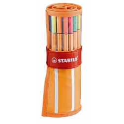 772-ESTUCHE 30 ROTULADORES PUNTA FINA 0,4MM. POINT 88 COLORES NEON STABILO 8830-2