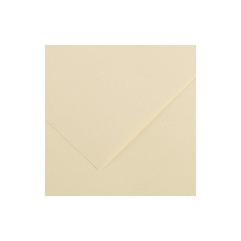7750-PACK 25 HOJAS CARTULINA IRIS 50X65 185G CREMA CANSON C200040219