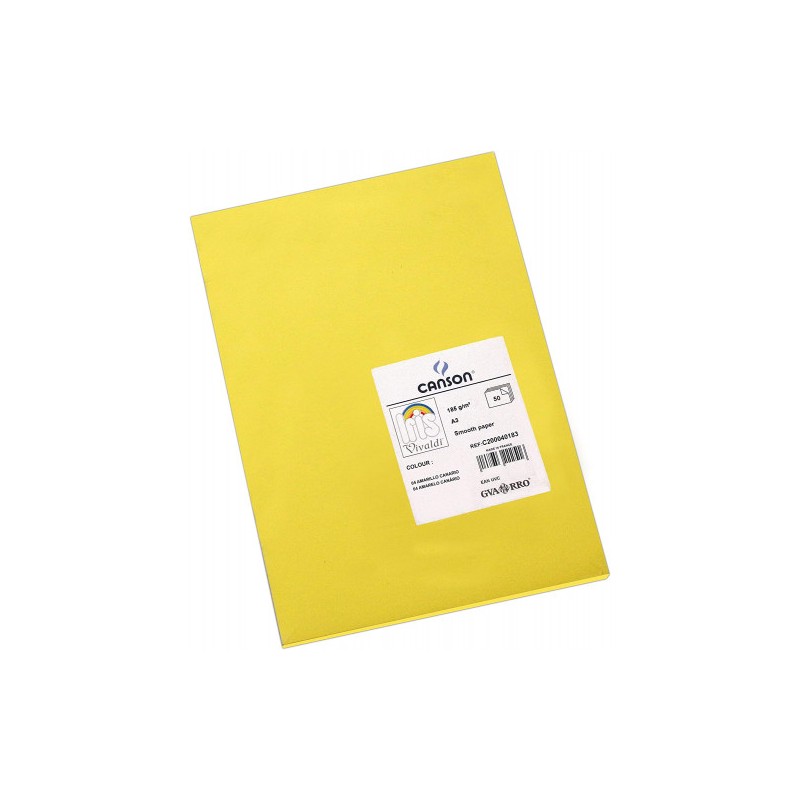 7762-PACK 50 HOJAS CARTULINA IRIS A3 185G AMARILLO CANARIO CANSON C200040183 7762-PACK 50 HOJAS CARTULINA IRIS A3 185G AMARILLO CANARIO CANSON C200040183