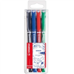 778-ESTUCHE 4 UNIDADES SENSOR PUNTA FINA 0,3MM. SURTIDOS STABILO 189/4