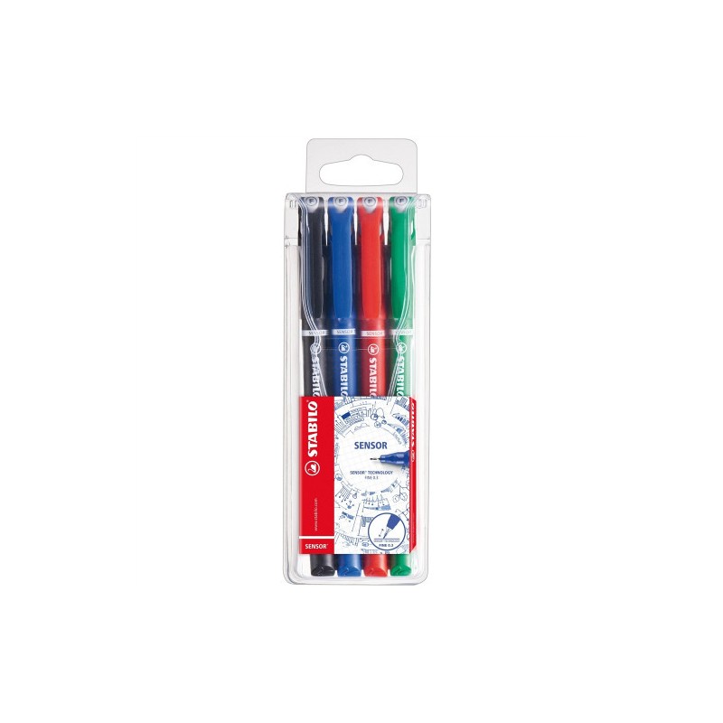 778-ESTUCHE 4 UNIDADES SENSOR PUNTA FINA 0,3MM. SURTIDOS STABILO 189/4 778-ESTUCHE 4 UNIDADES SENSOR PUNTA FINA 0,3MM. SURTIDOS STABILO 189/4
