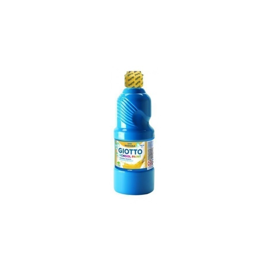 7783-Giotto Tempera Escolar 500 ml Botella Azul, Cian 7783-Giotto Tempera Escolar 500 ml Botella Azul, Cian