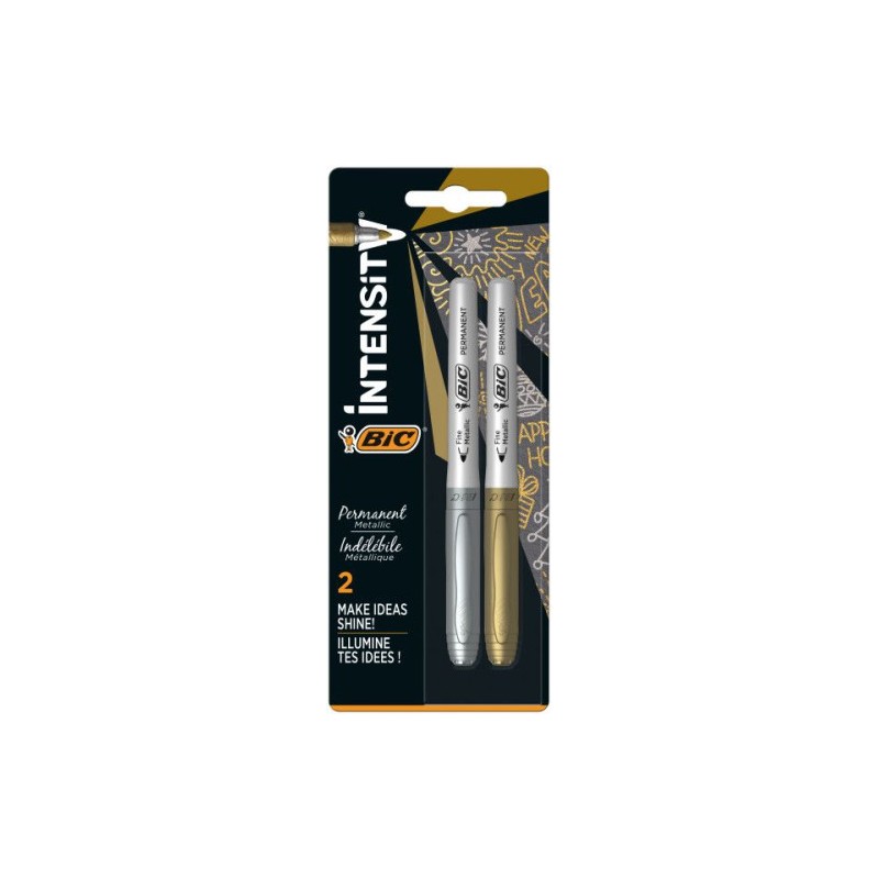 7791-BLISTER 2 MARCARDORES PERMANENTE ORO / PLATA BIC 900340 7791-BLISTER 2 MARCARDORES PERMANENTE ORO / PLATA BIC 900340
