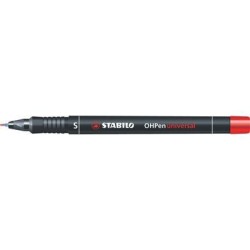 782-MARCADOR PERMANENTE PUNTA SUPERFINA OHPEN UNIVERSAL 0,4MM. ROJO STABILO 841/40