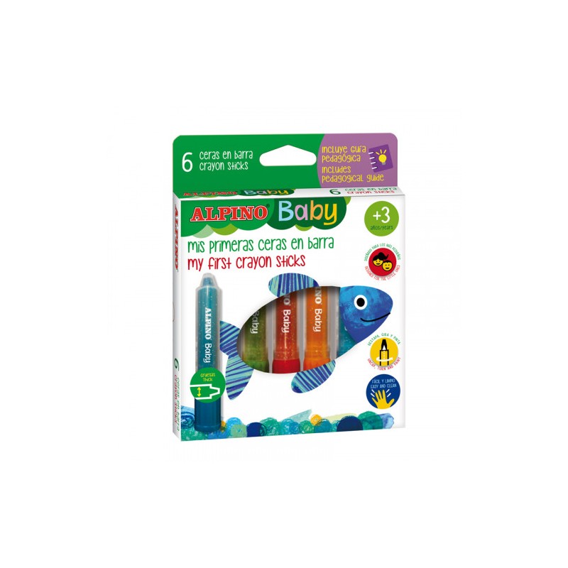 7975-ESTUCHE 6 CERAS EN BARRA BABY ALPINO PX002006